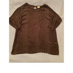 Soft, Light Black Cheetah Top